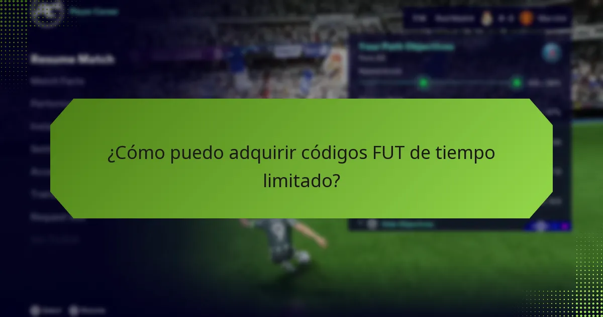 ¿Qué artículos exclusivos puedo obtener con los códigos FUT de tiempo limitado?