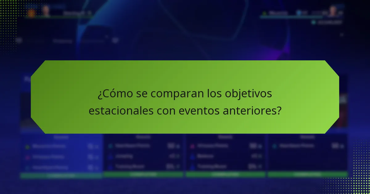 ¿Qué recompensas pueden ganar los jugadores de los objetivos estacionales?