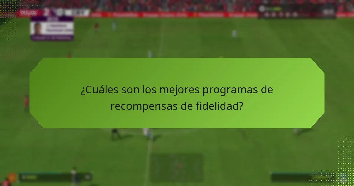 ¿Cuáles son los mejores programas de recompensas de fidelidad?